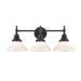 Innovations Lighting Bruno Marashlian Caden 26 Inch 3 Light LED Bath Vanity Light - 447-3W-BK-W-LED