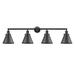 Innovations Lighting Bruno Marashlian Appalachian 43 Inch 4 Light Bath Vanity Light - 215-BK-M13-BK-LED