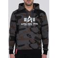 Alpha Industries Basic Camo Hoodie, schwarz-mehrfarbig, Größe XS