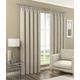 Stiebel of Nottingham Orion Plain Woven Textured Linen Look Fully Blackout Pencil Pleat Curtains Thermal Room Darkening Ideal for Nurseries/Bedrooms (Natural (Light Beige), 66" x 72" (168cm x 183cm))