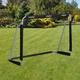 Relaxdays Football Goal, Pro Soccer Goal For Adults & Kids, With Net, For Garden, HWD 110x150x75 cm, Grey/Black