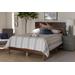 Baxton Studio Anthony Modern Walnut Brown Finished Wood Full Size Panel Bed - Wholesale Interiors MG0024-Walnut-Full