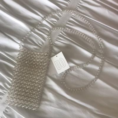 Urban Outfitters Accessories | #Nwt #Urbanoutfitters Beaded Iphone Accessory Bag! | Color: White | Size: Os