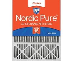 Nordic Pure 20x25x5 (4-3/8 Actual Depth) MERV 15 Honeywell Replacement Pleated AC Furnace Air Filter