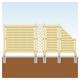 TraumGarten Sichtschutzzaun Rank Komplett-Set Holz, mit Endelement, 1,3,Aufschrauben,keine