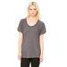 Bella + Canvas B8801 Women's Flowy Raglan T-Shirt in Dark Grey Heather size Small 8801