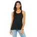 Bella + Canvas B8800 Women's Flowy Racerback Tank Top in Black size XS 8800, BC8800