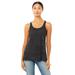 Bella + Canvas B8800 Women's Flowy Racerback Tank Top in Black Marble size Small 8800, BC8800