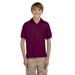 Gildan G880B Youth DryBlend 6-Ounce Jersey Knit Sport Shirt in Maroon size Large | Cotton Polyester G8800B, 8800B