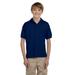 Gildan G880B Youth DryBlend 6-Ounce Jersey Knit Sport Shirt in Navy Blue size Large | Cotton Polyester G8800B, 8800B