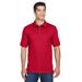 Harriton M200 Men's 6 oz. Ringspun Cotton PiquÃ© Short-Sleeve Polo Shirt in Red size Small