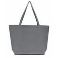 Liberty Bags LB8507 Men's Seaside Cotton 12 oz. Pigment-Dyed Large Tote Bag in Grey | Canvas 8507