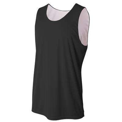 A4 NB2375 Athletic Youth Performance Jump Reversible Basketball Jersey T-Shirt in Black/White size Medium | Polyester A4NB2375