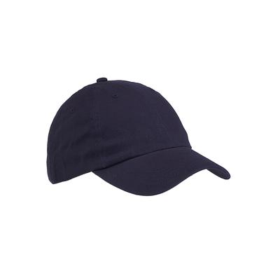 Big Accessories BX001Y Youth 6-Panel Brushed Twill Unstructured Cap in Navy Blue | Cotton