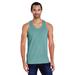 ComfortWash by Hanes GDH300 Men's 5.5 oz. Ringspun Cotton Garment-Dyed Tank Top in Cypress Green size XL