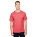 A4 N3381 Adult Topflight Heather Performance T-Shirt in Scarlet size Small | Polyester A4N3381