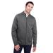 North End NE712 Men's Flux 2.0 Full-Zip Jacket in Carbon Heather/Black size Medium | Polyester