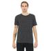 Bella + Canvas 3650 Poly-Cotton Short-Sleeve T-Shirt in Charcoal Black Slub size XL | Cotton/Polyester Blend B3650, BC3650