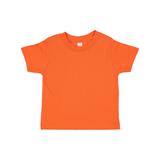 Rabbit Skins 3321 Toddler Fine Jersey T-Shirt in Orange size 3 | Cotton LA3321, RS3321