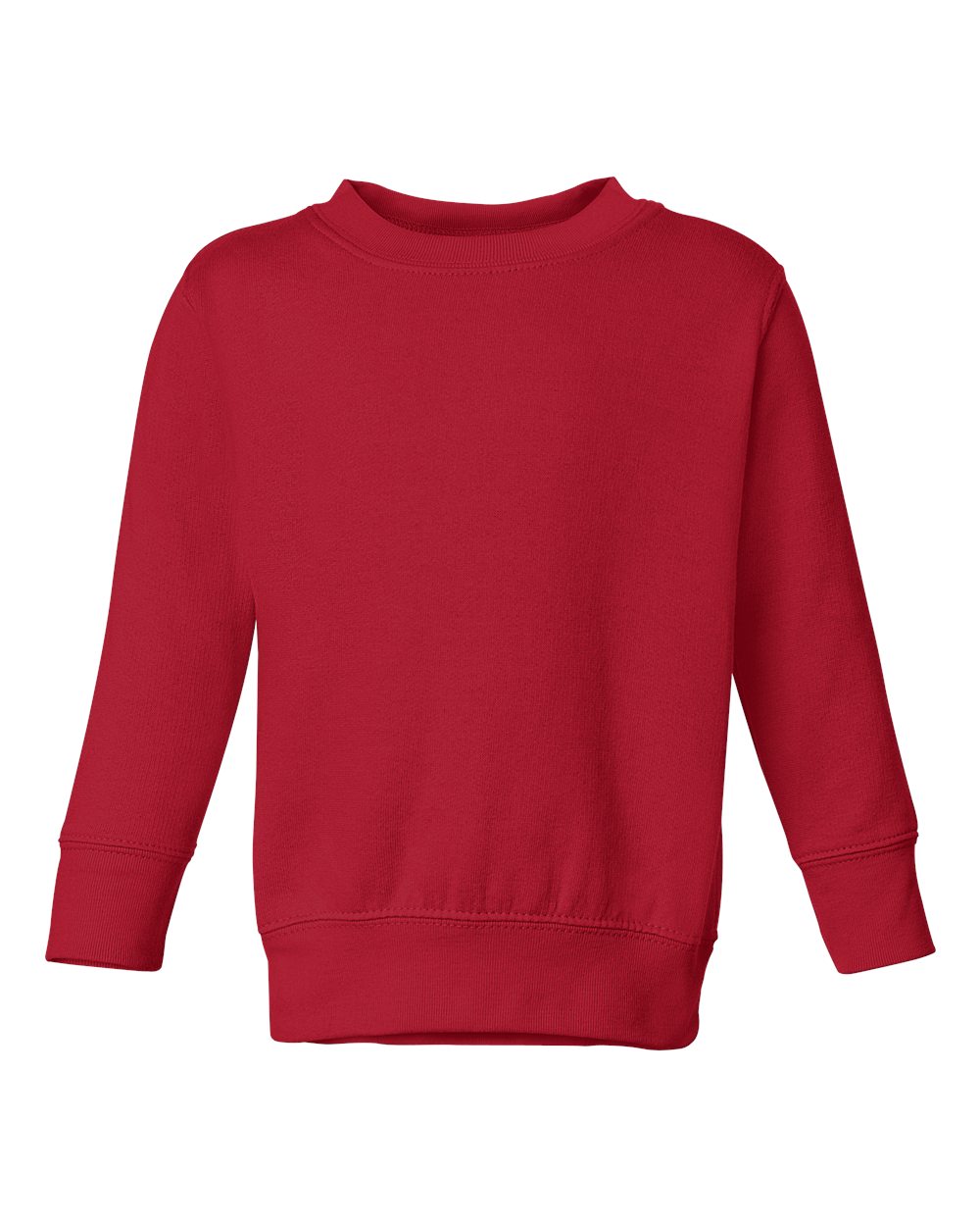 Rabbit Skins 3317 Toddler Crew Fleece Sweatshirt in Red size 3 LA3317