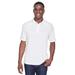 Harriton M211 Men's Tactical Performance Polo Shirt in White size Small | Polyester