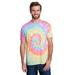 Tie-Dye CD1090 Adult Burnout Festival T-Shirt in Pastel size XL | Cotton Polyester 1090, T1090