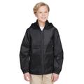 Team 365 TT73Y Youth Zone Protect Lightweight Jacket in Black size XL | Polyester