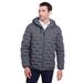North End NE708 Men's Loft Puffer Jacket in Carbon/Black size Small | Polyester