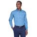 Harriton M500 Men's Easy Blend Long-Sleeve Twill Shirt with Stain-Release in Light College Blue size 3XL