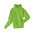 Hanes P170 Ecosmart 50/50 Pullover Hooded Sweatshirt in Lime size Large | Cotton Polyester