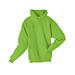 Hanes P170 Ecosmart 50/50 Pullover Hooded Sweatshirt in Lime size Large | Cotton Polyester