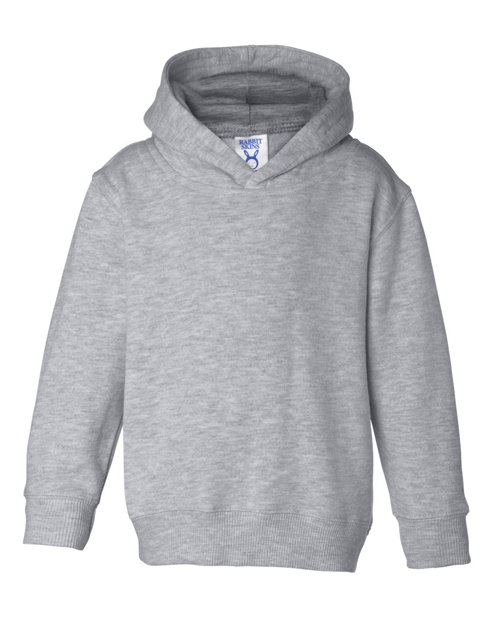 Rabbit Skins 3326 Toddler Pullover Fleece Hoodie in Heather size 4 | Ringspun Cotton LA3326