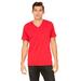 Bella + Canvas 3005 CVC Jersey V-Neck T-Shirt in Red size Small | Cotton/Polyester Blend BC3655, BC3005CVC, 3655, 3005CVC, 3655C, B3005, BC3005