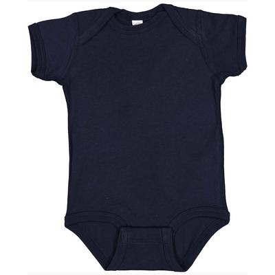 Rabbit Skins 4400 Infant Baby Rib Bodysuit in Navy Blue size 6MOS | Ringspun Cotton LA4400, RS4400