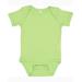 Rabbit Skins 4400 Infant Baby Rib Bodysuit in Key Lime size 6MOS | Ringspun Cotton LA4400, RS4400