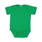 Rabbit Skins 4424 Infant Fine Jersey Bodysuit in Vintage Green size 12MOS | Ringspun Cotton LA4424, RS4424