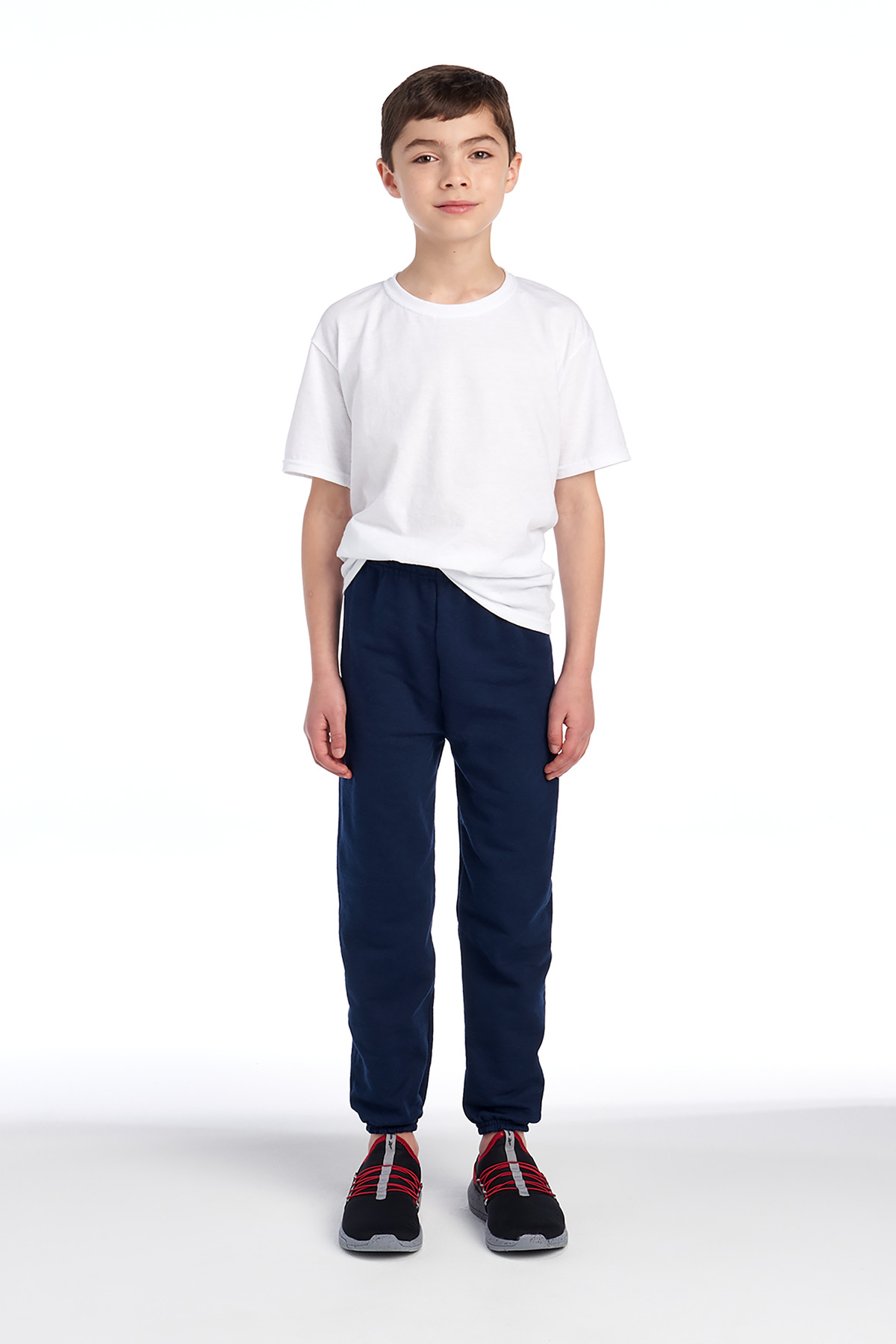 Jerzees 973B Youth NuBlend Sweatpant in J Navy Blue size Large | Cotton Polyester 973BR