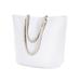 BAGedge BE256 Polyester Rope Tote Bag in White Sublimation | Canvas