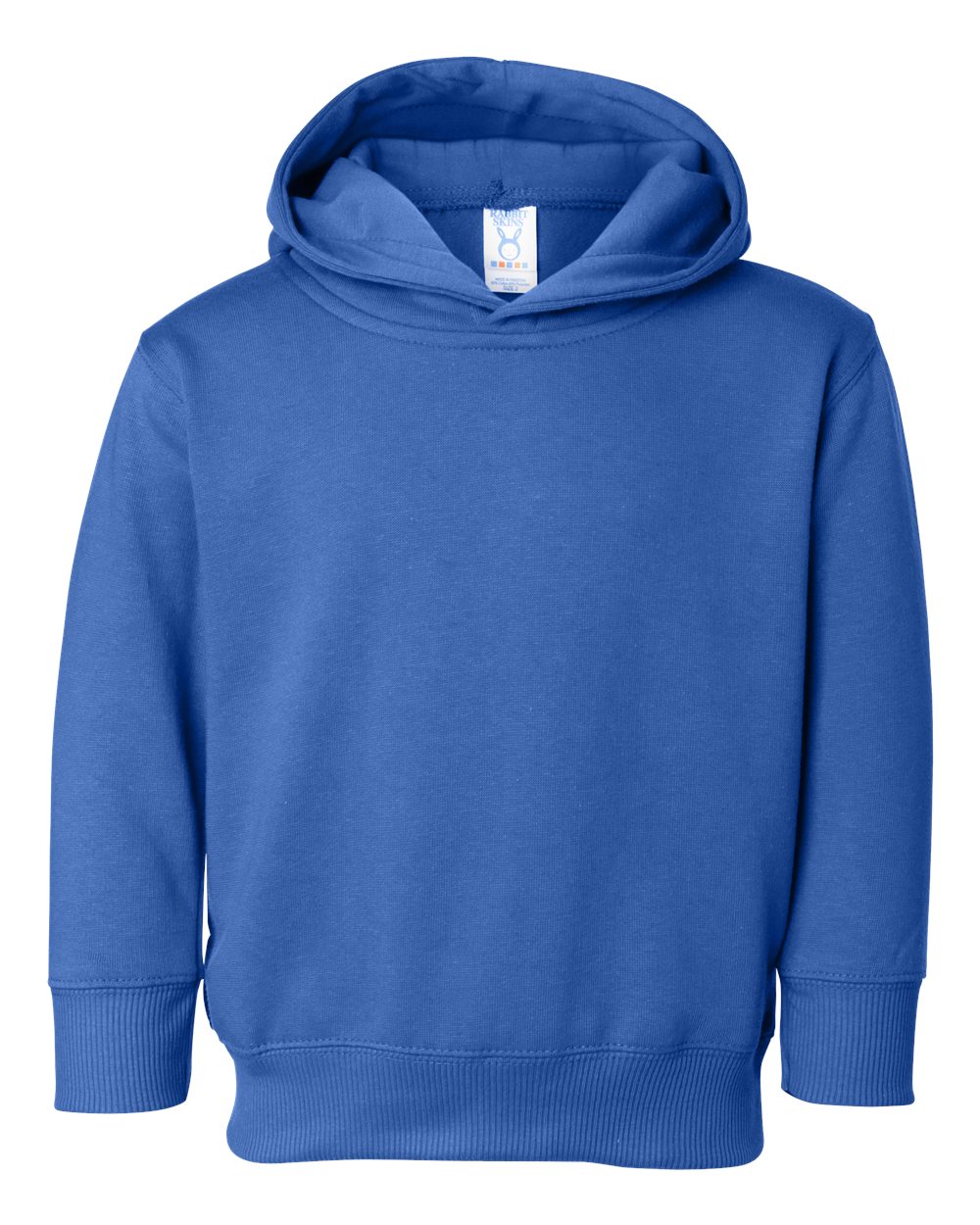 Rabbit Skins 3326 Toddler Pullover Fleece Hoodie in Royal Blue size 2 | Ringspun Cotton LA3326