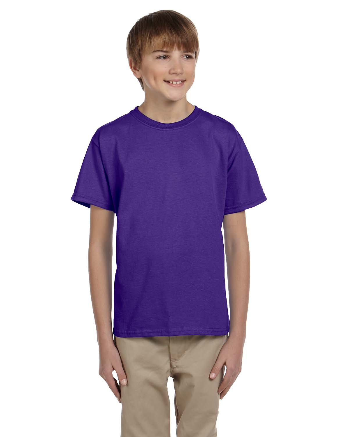 Hanes 5370 Youth EcoSmart T-Shirt | Cotton Polyester