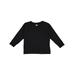 Rabbit Skins 3311 Toddler Long-Sleeve T-Shirt in Black size 2 | Cotton LA3311