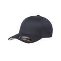 Flexfit 6277 Adult Wooly 6-Panel Cap in Dark Navy Blue size Large/XL