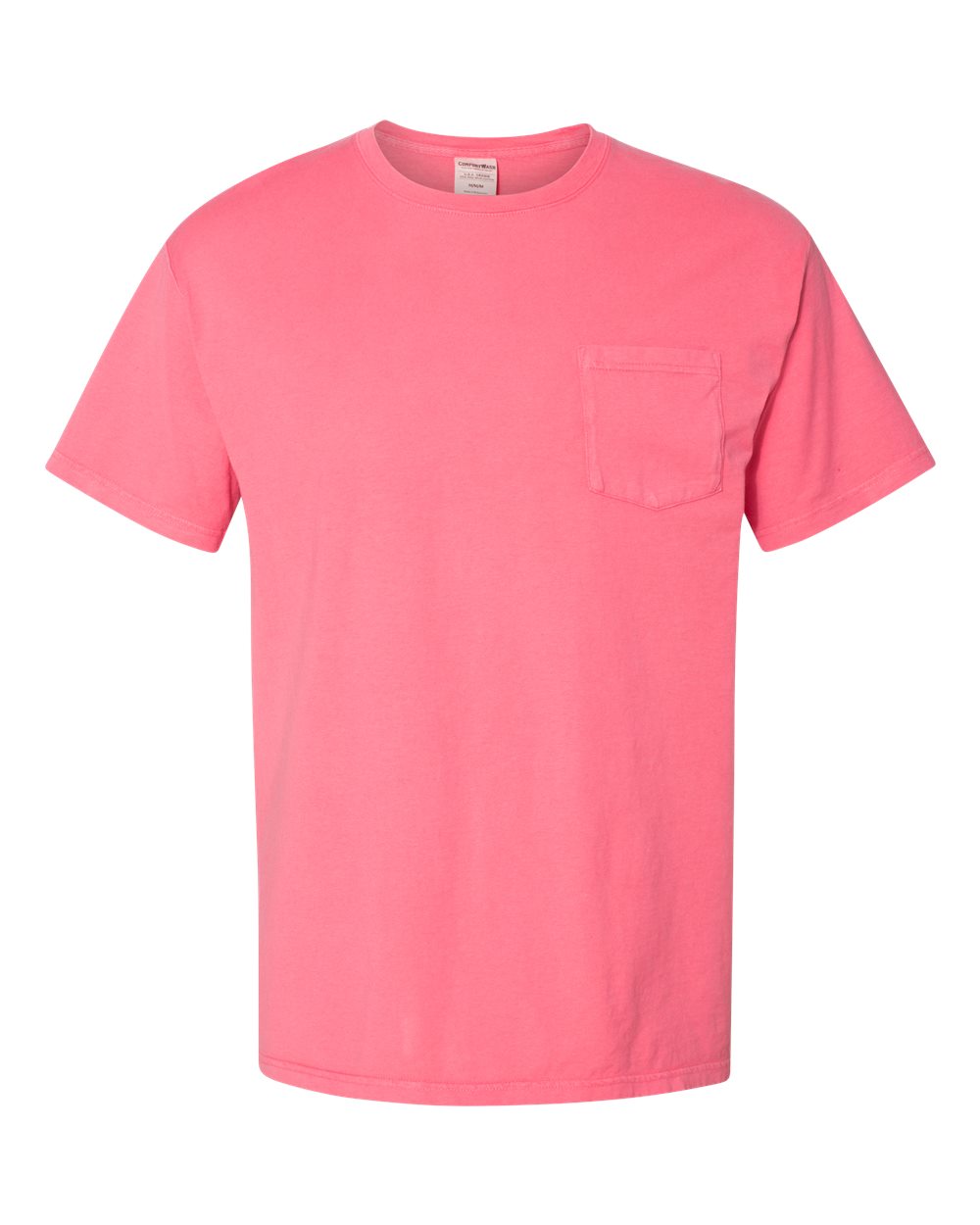 ComfortWash by Hanes GDH150 Men's 5.5 oz. Ringspun Cotton Garment-Dyed T-Shirt with Pocket in Coral Craze size Large