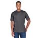 Team 365 TT11H Men's Sonic Heather Performance T-Shirt in Dark Grey size XS | Polyester