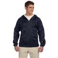 Harriton M750 Adult Packable Nylon Jacket in Navy Blue size Large