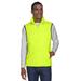 Harriton M985 Adult 8 oz. Fleece Vest in Safety Yellow size Large