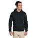 Jerzees 4997 SUPER SWEATS NuBlend - Pullover Hooded Sweatshirt in Black size Small 4997M, 4997MR