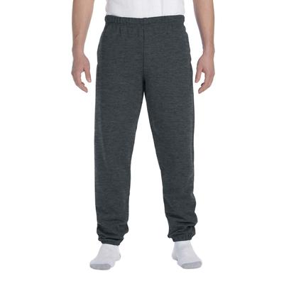 Jerzees 4850P SUPER SWEATS NuBlend - Sweatpant with Pockets in Black Heather size Small 4850MP, 4850MR