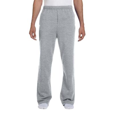 Jerzees 974MP Adult NuBlend Open-Bottom Fleece Sweatpants in Oxford size XL 974MPR