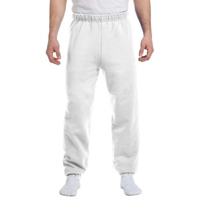Jerzees 973 Adult NuBlend Fleece Sweatpants in White size 2XL | Cotton Polyester 973M, 973MR
